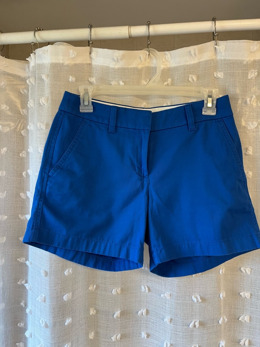 J. Crew Royal Blue Cotton Classic Chino Shorts 5” inseam 00